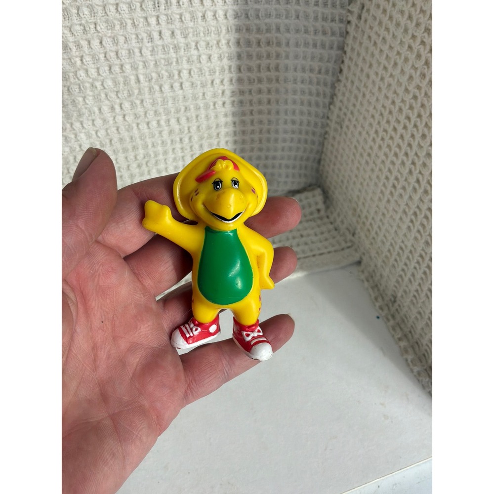 Vintage Kids Lyons Group Barney & Friends BJ Dinosaur Figure 3" Yellow